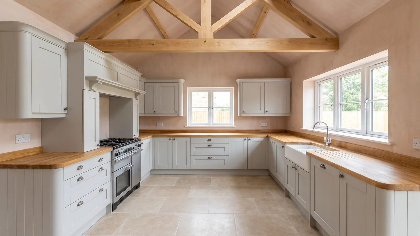 Illustrative image of a fitted kitchen