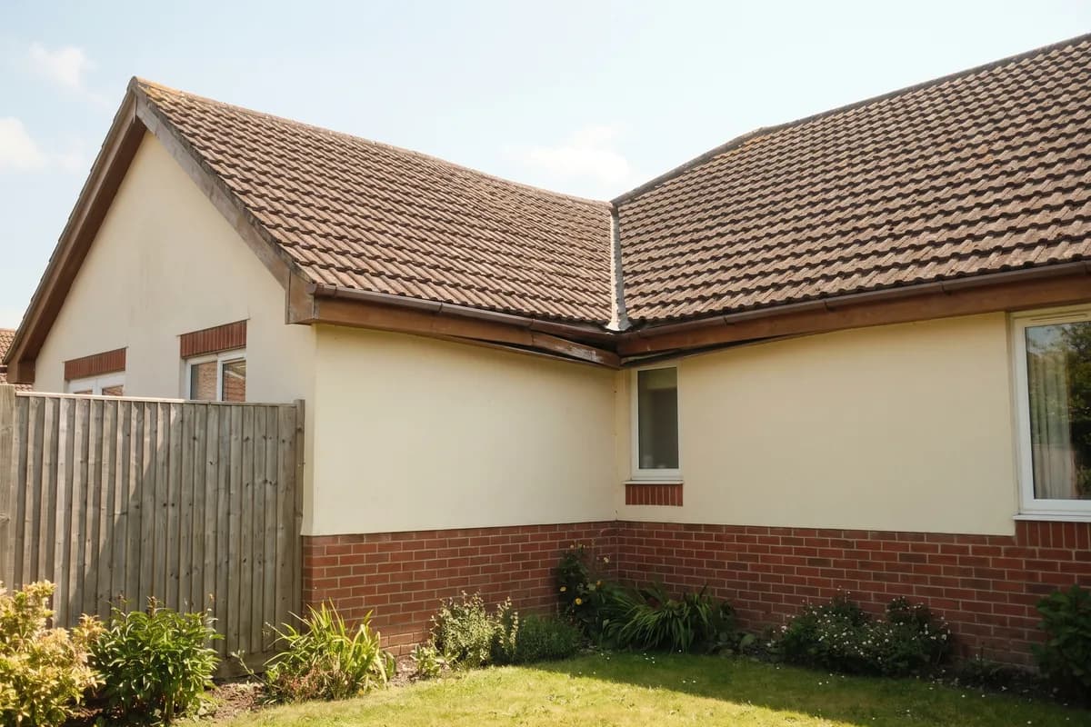 A roofline has started to sag or dip — structural carpentry & repairs